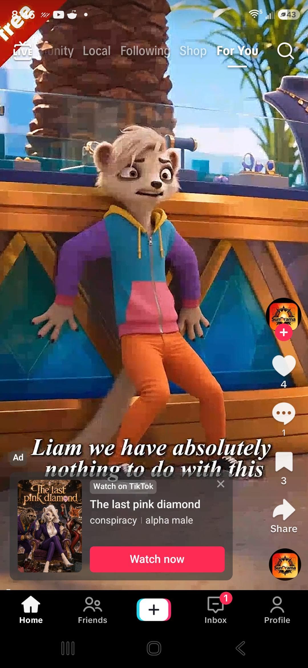 Anyone else getting these weird ass furry ai drama videos by sundrama?