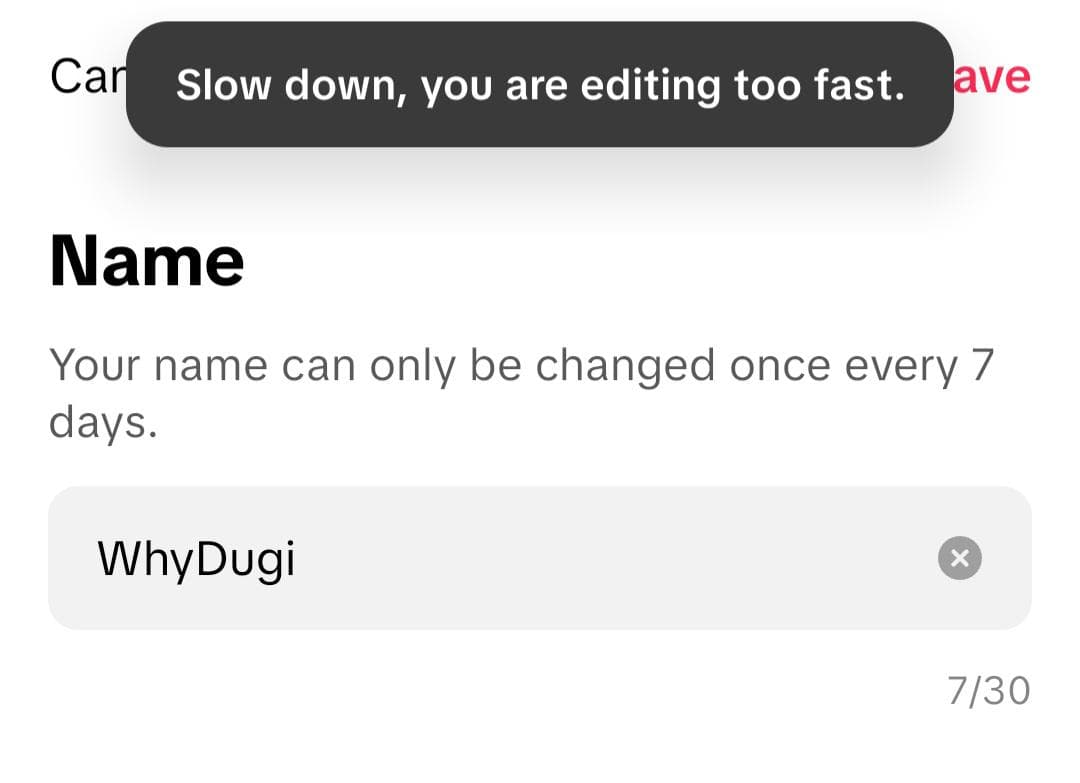 I have never edited it in my life?