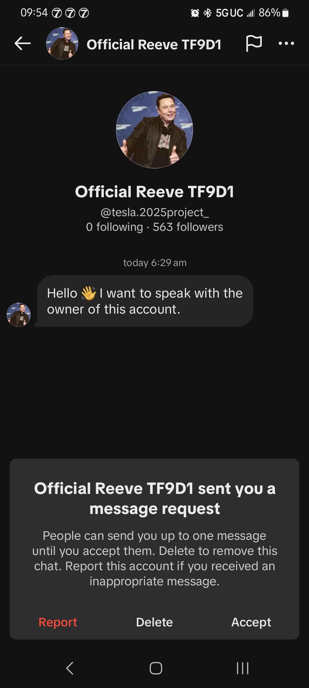 Anyone else get this msg?
