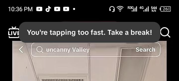 Bro how can I stop or get rid of "you tapping to fast take a break"