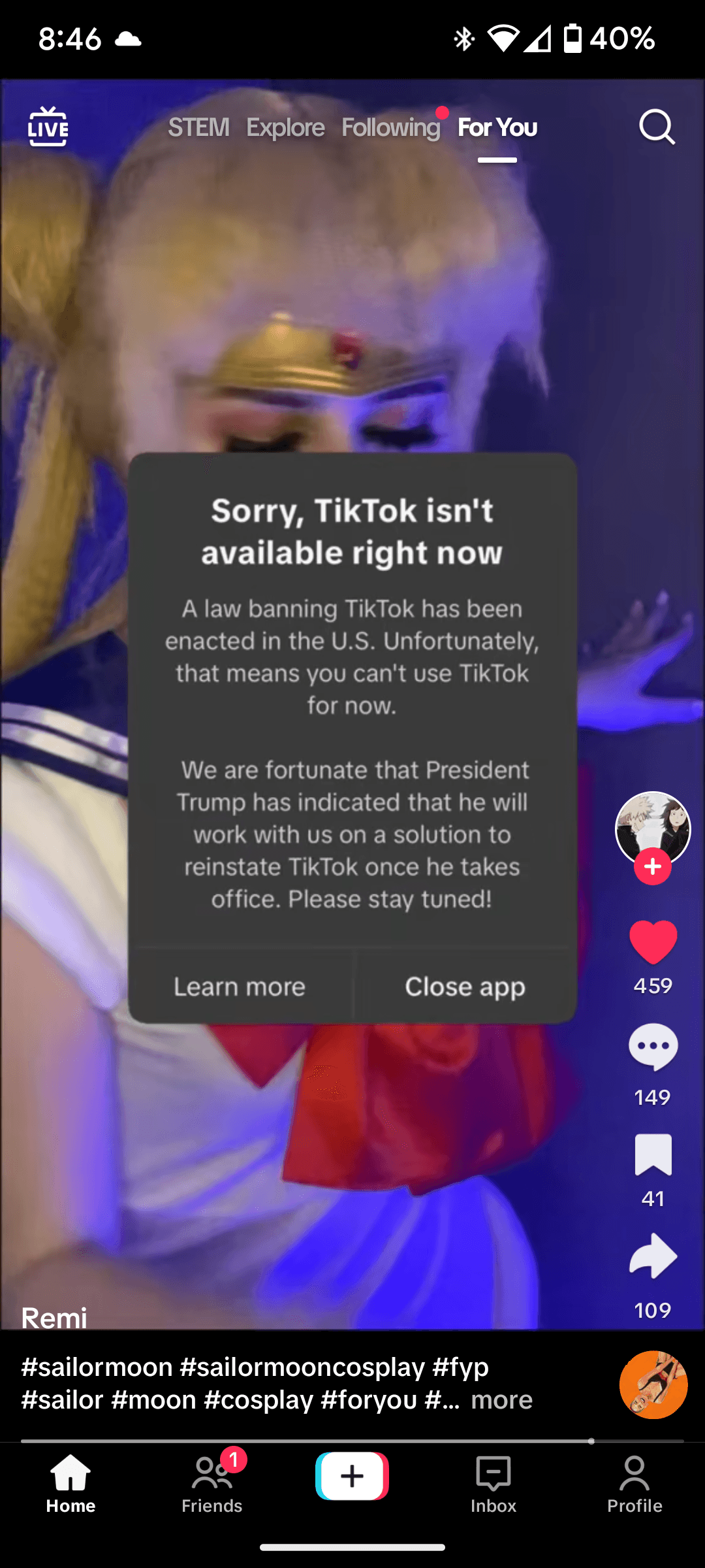 IT'S BANNED AGAIN??