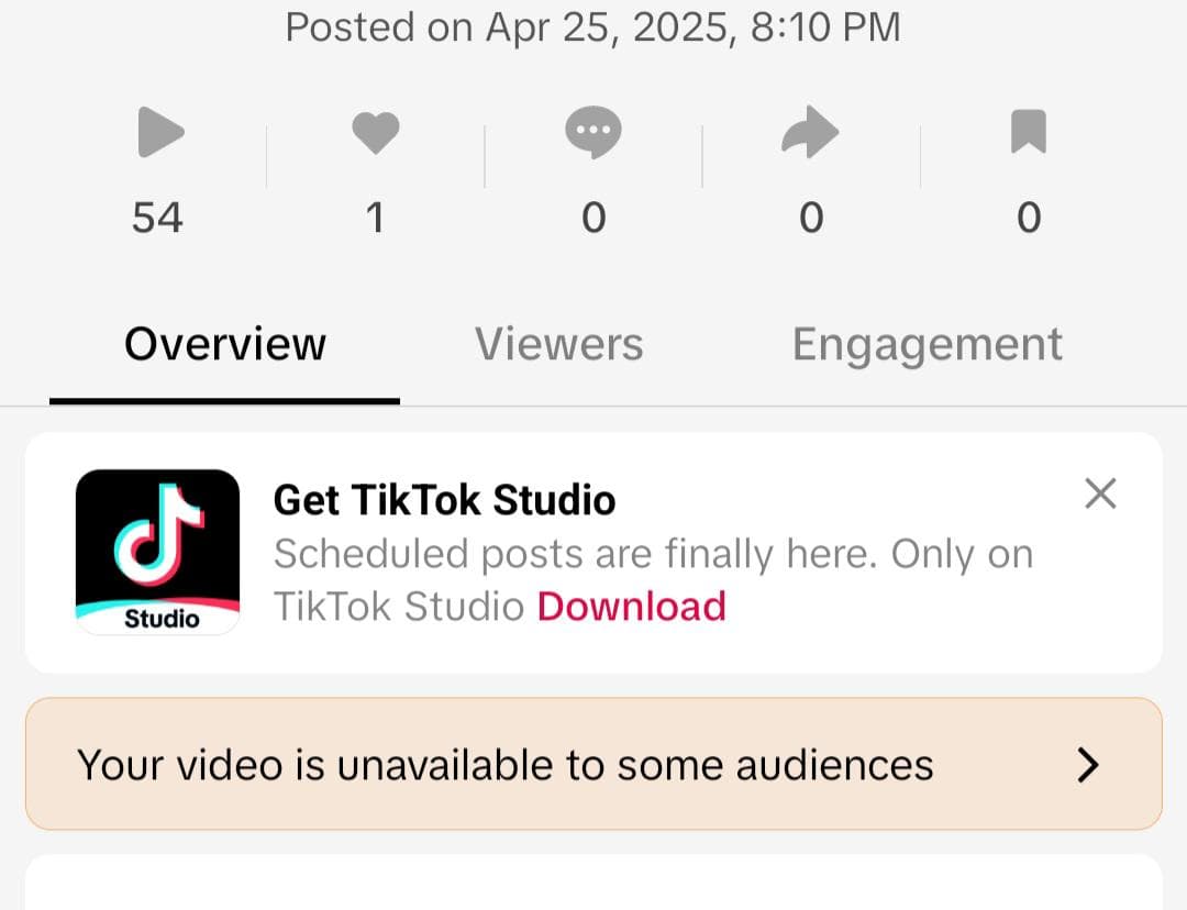 What does this even mean? I swear tiktok finds any excuse to not put my videos on the for you page...