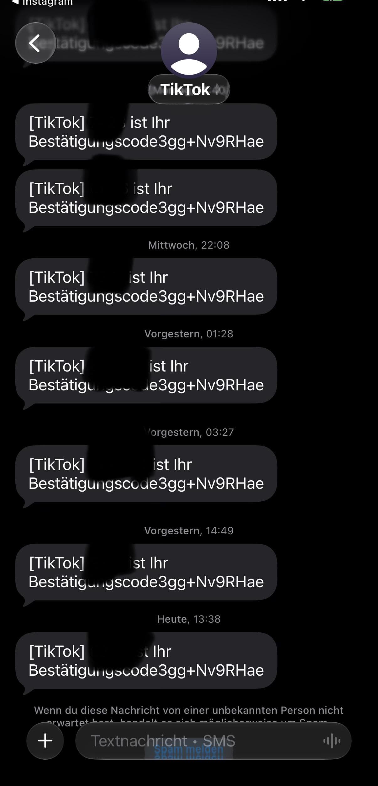 Someone is trying to log into my TikTok