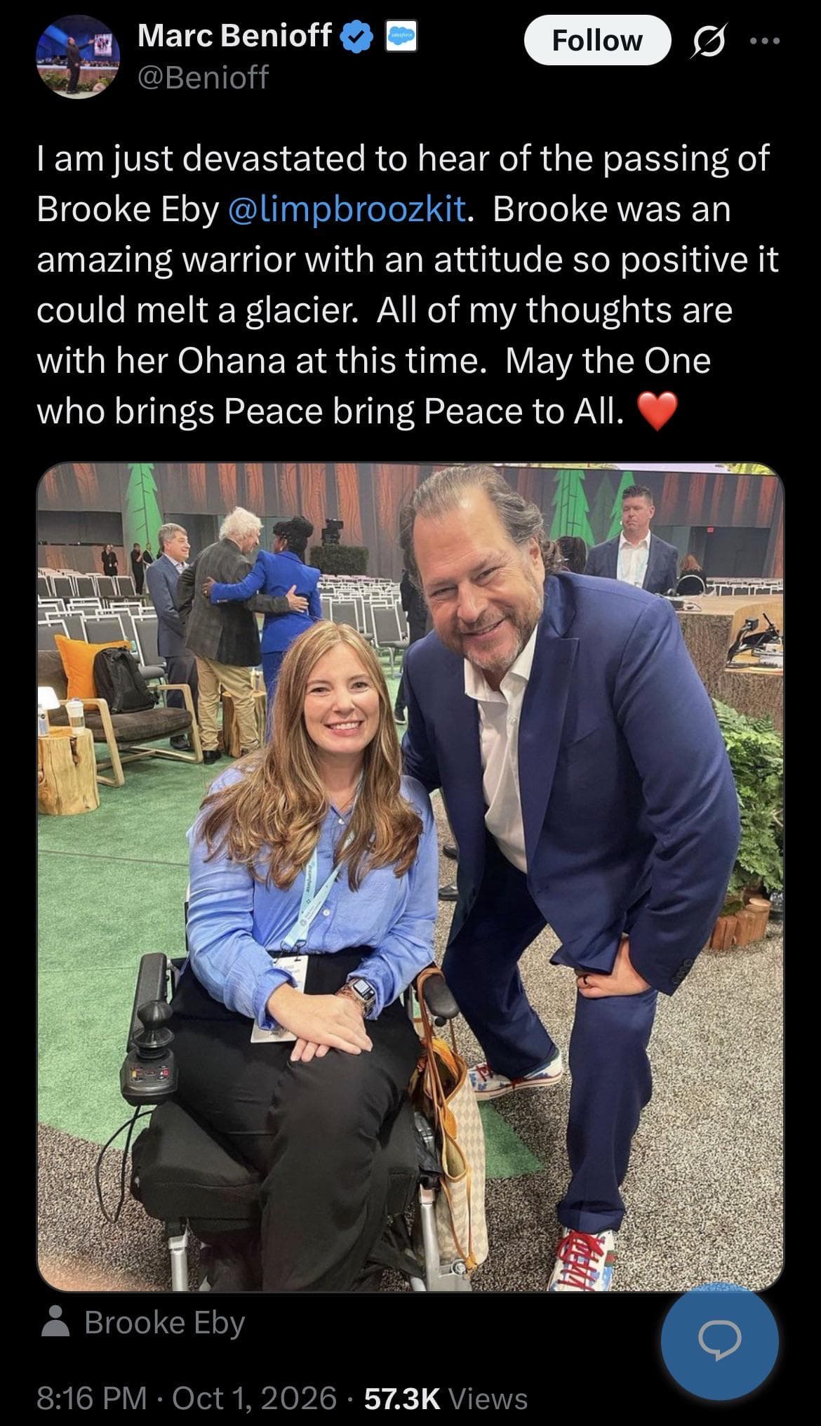 ALS Influencer, Brooke Eby, has passsed away