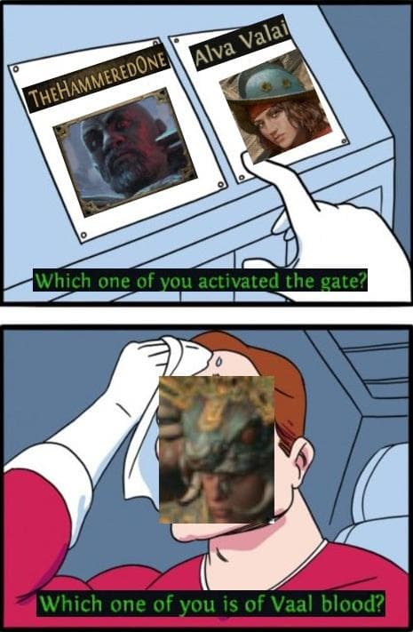 Which one of you is of Vaal blood?