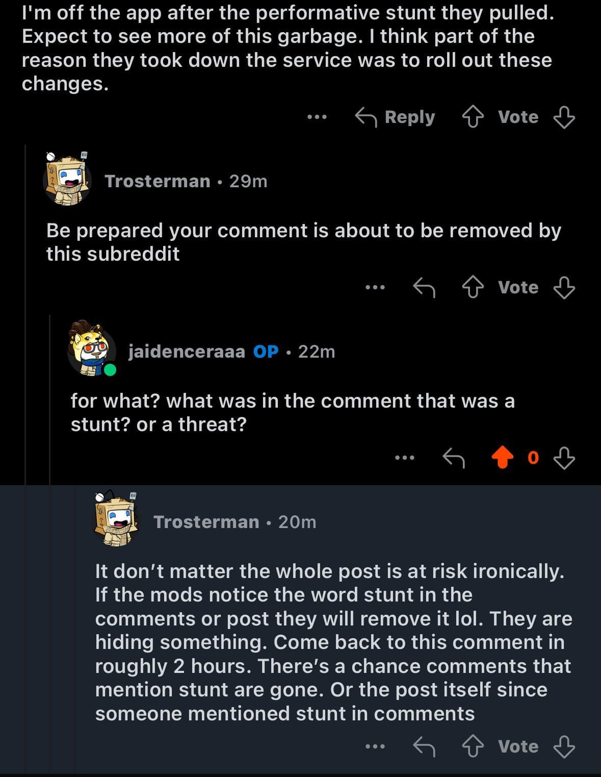 Paranoid much? What's going on?