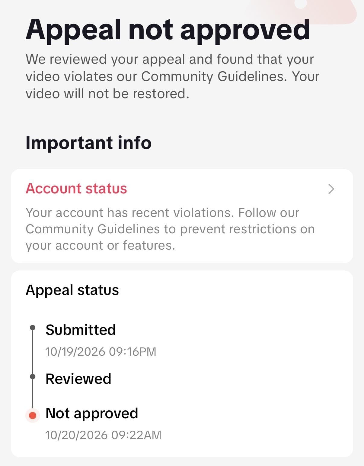 TikTok being more sensitive with removal