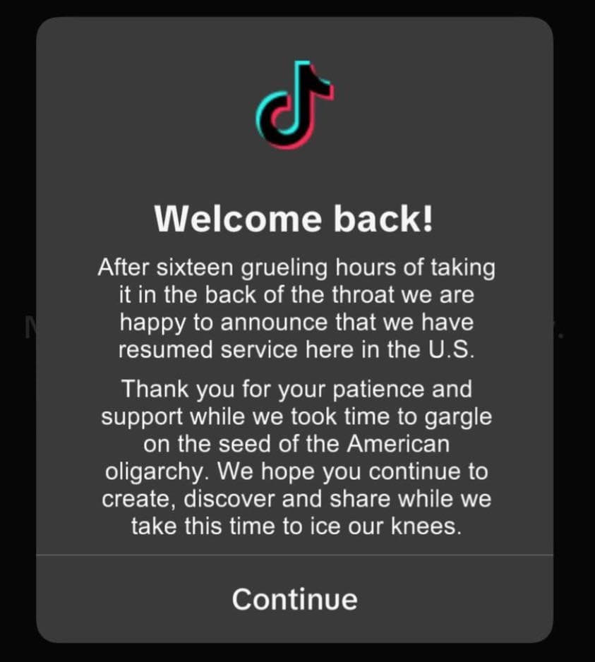 Welcome back!
