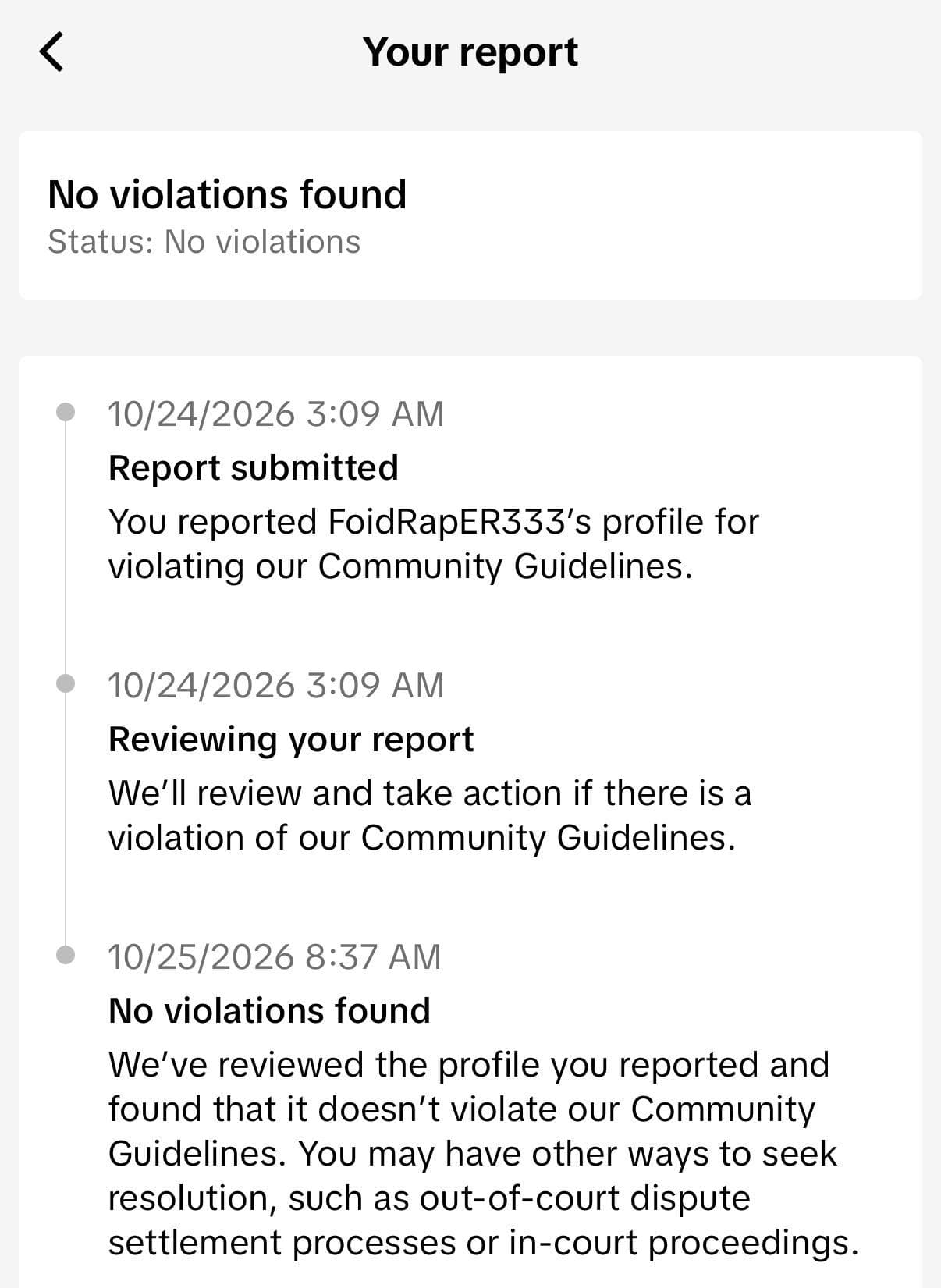 Do reports even do anything? Does an actual human review reports?