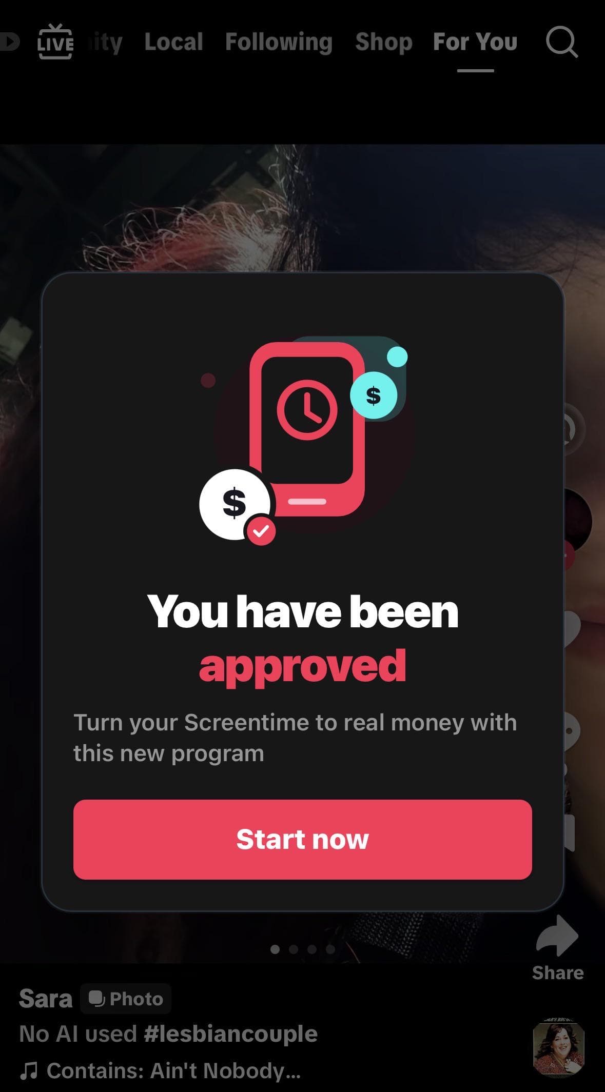 weird pop up?