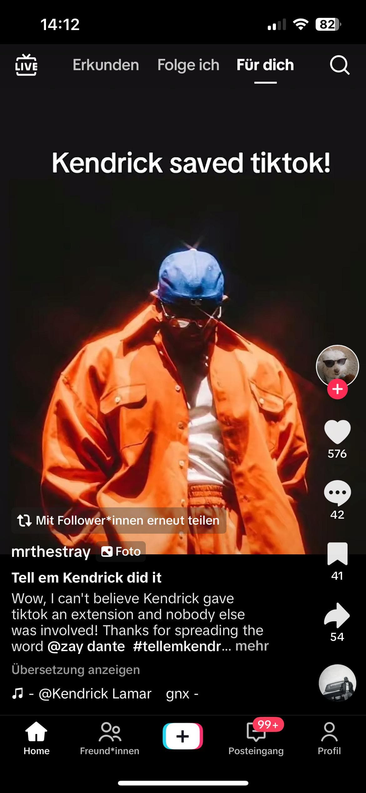 did kendrick actually save tiktok?