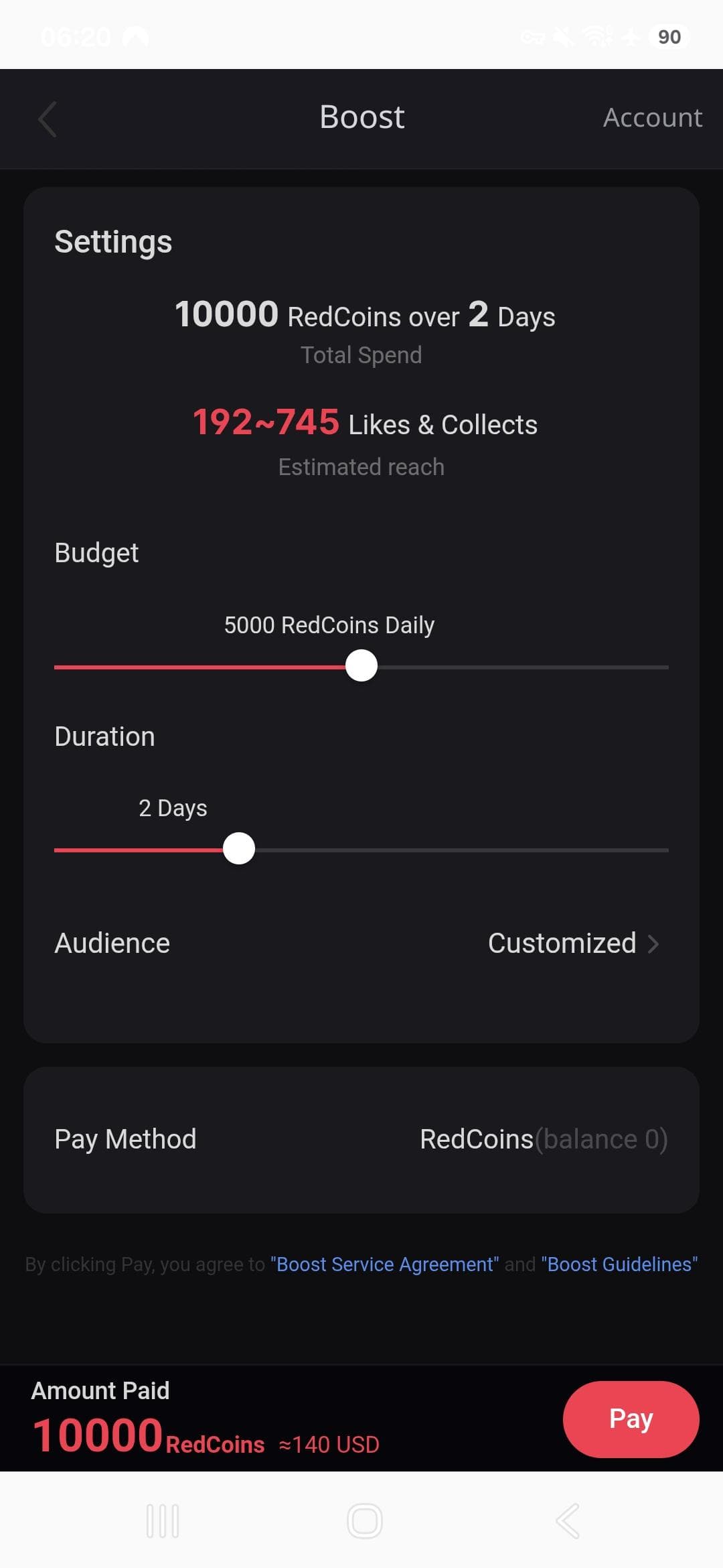 Changed regions for promoting post