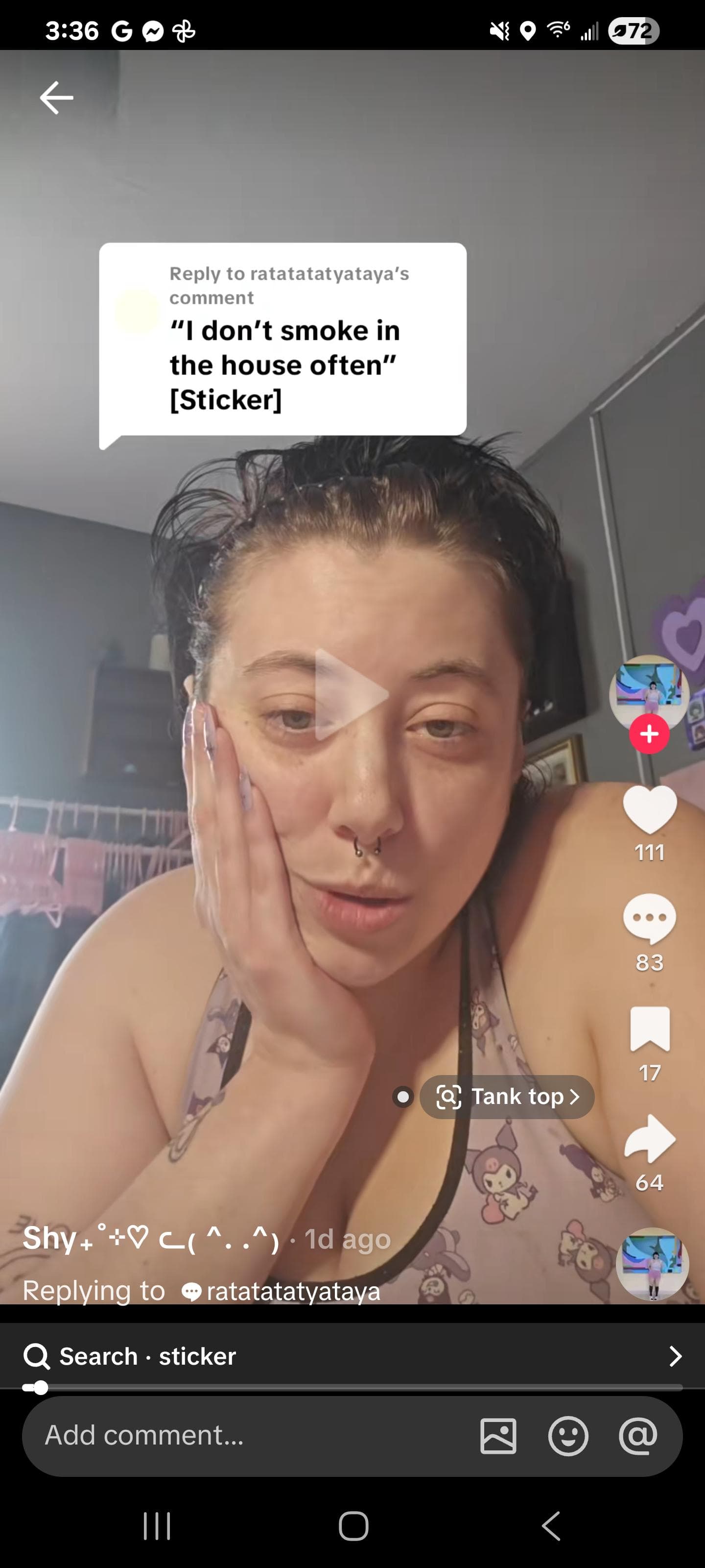 @shyyy.cat uploading 50 videos a day and getting a high energy "service" dog