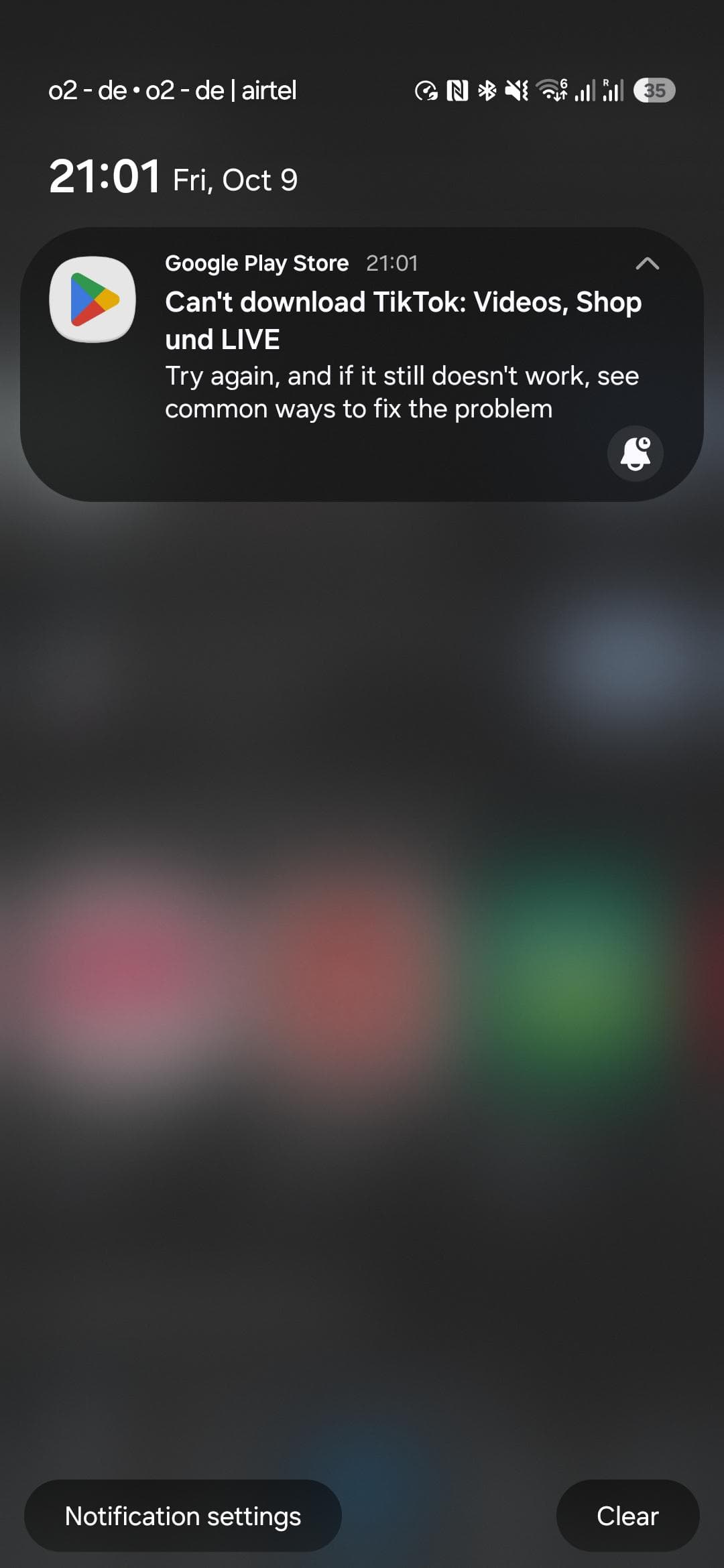 Cant download tiktok on my phone even after shifting to Germany and changing my play store location.