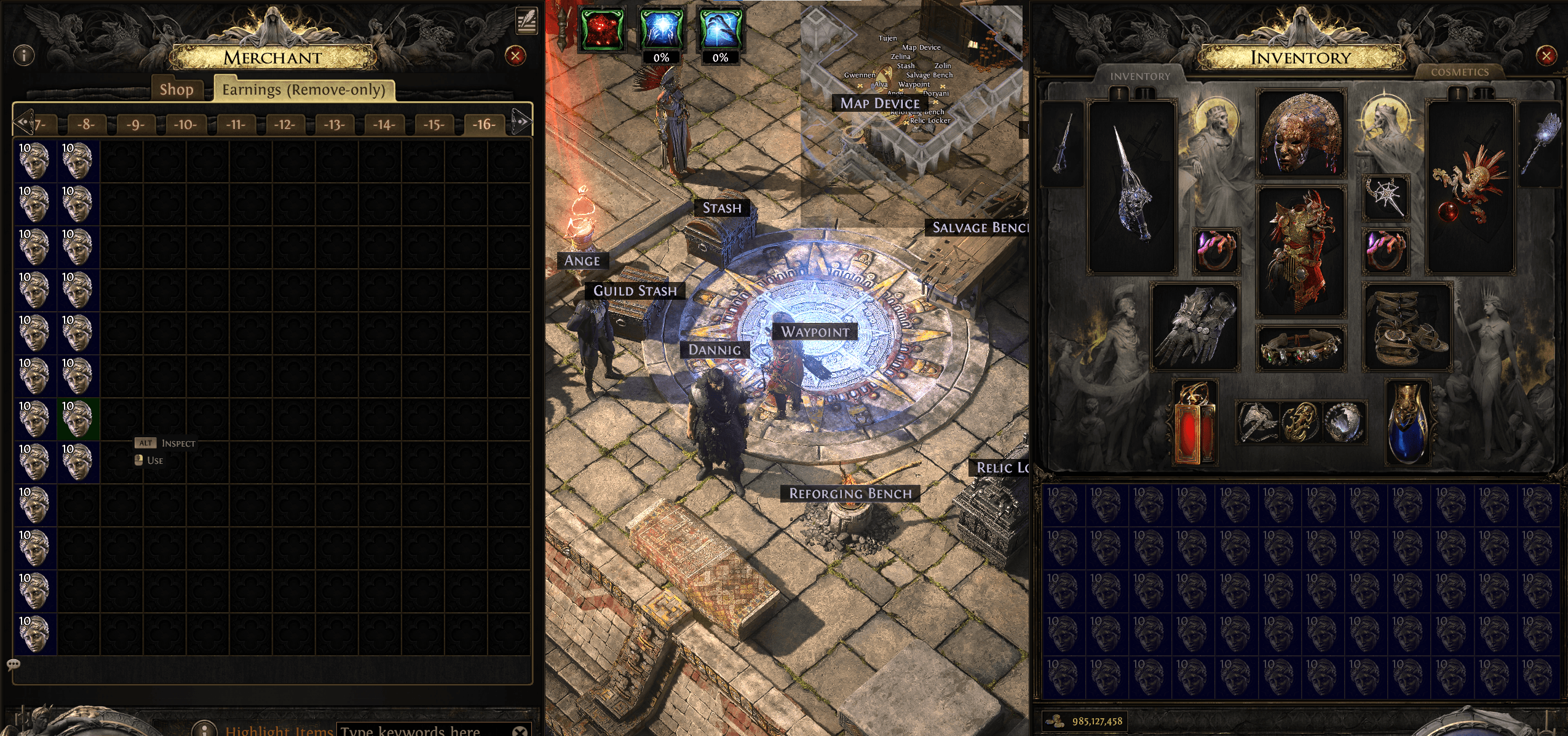 Can we please have a button that puts all earning directly into stash...